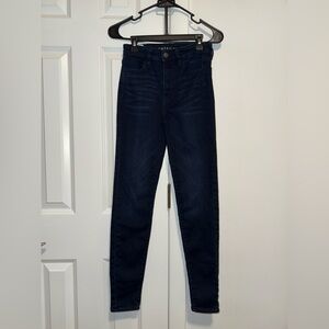 Dark Wash American Eagle Skinny Jeans/Jegging
